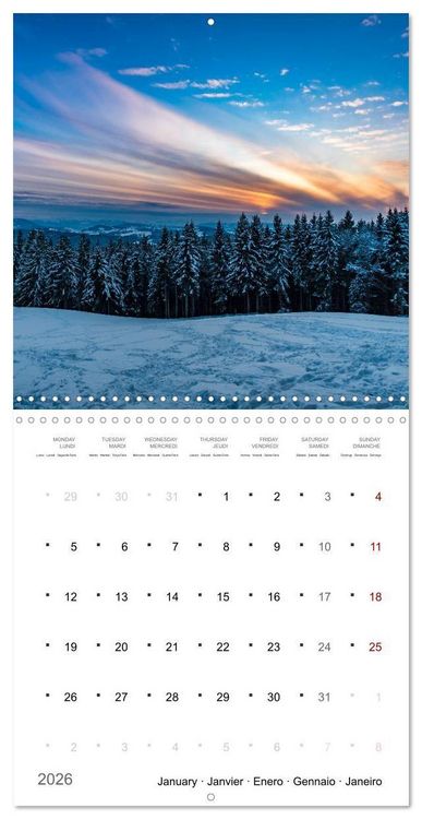 Produktbild: Light in the Bavarian Alps - Fantastic Landscapes (Wall Calendar 2026 12 &times; 12 Inch) CALVENDO 12 Month Wall Calendar