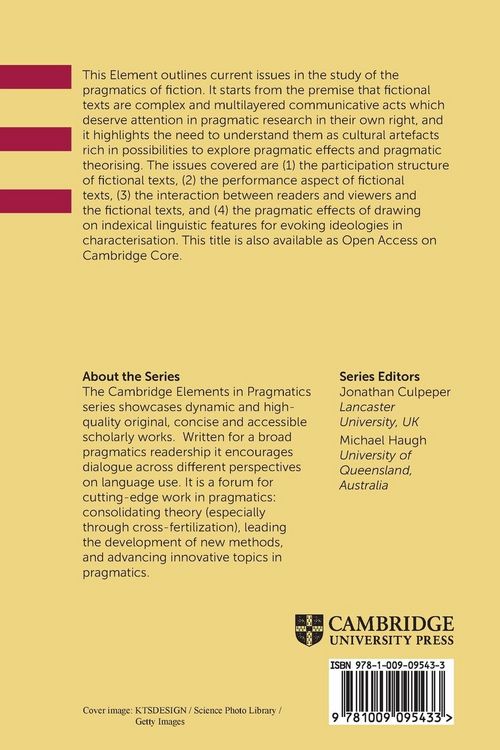 Produktbild: Fiction and Pragmatics