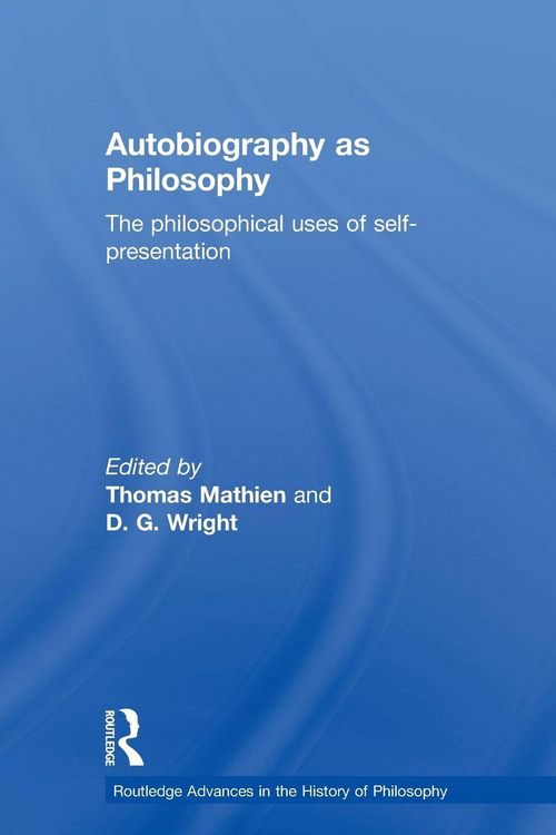 Produktbild: Autobiography as Philosophy