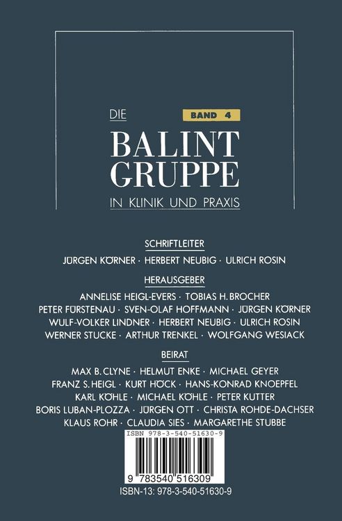 Produktbild: Die Balint-Gruppe in Klinik und Praxis