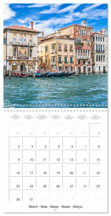 Produktbild: Venice - Magic of the Serinissima (Wall Calendar 2026 12 &times; 12 Inch) CALVENDO 12 Month Wall Calendar
