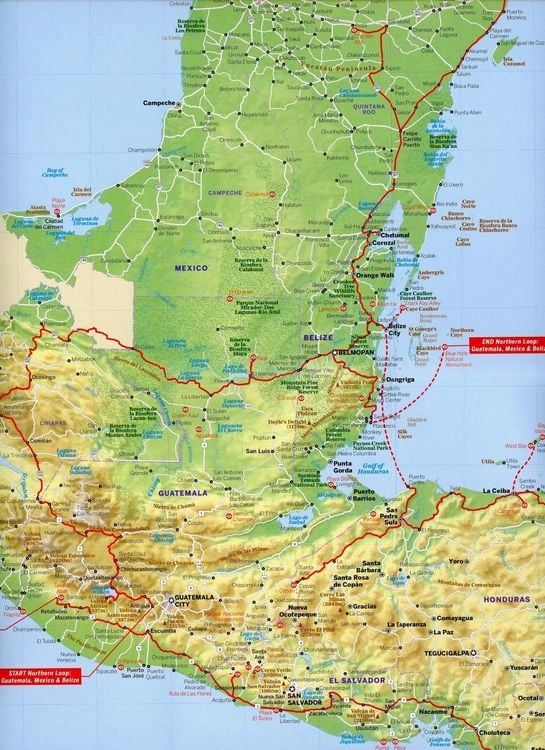 Produktbild: Central America Planning Map