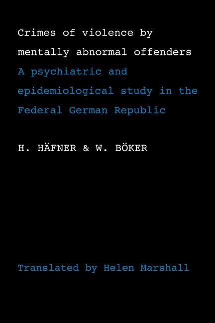 Produktbild: Crimes of Violence by Mentally Abnormal Offenders
