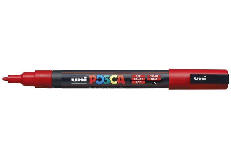 Produktbild: uni-ball Marker uni POSCA PC-3M rot
