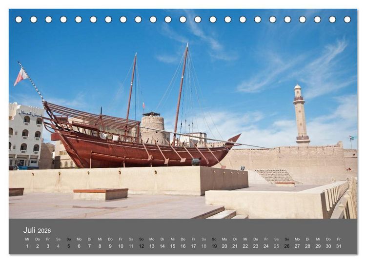 Produktbild: Dubai (Tischkalender 2026 DIN A5 quer), CALVENDO Monatskalender