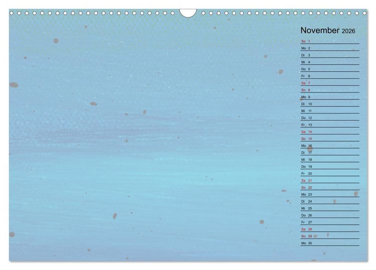 Produktbild: Pastellbunter DIY-Bastelkalender (Wandkalender 2026 DIN A3 quer), CALVENDO Monatskalender