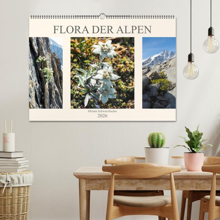 Produktbild: Flora der Alpen (Wandkalender 2026 DIN A2 quer), CALVENDO Monatskalender