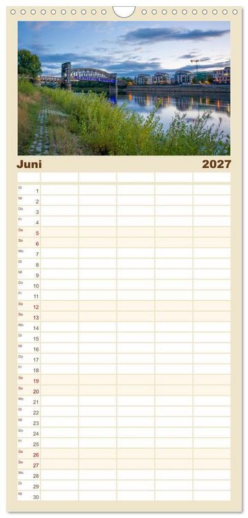 Produktbild: Familienplaner 2027 - Magdeburg an der Elbe - Der Planer mit 5 Spalten (Wandkalender, 21 x 45 cm) CALVENDO