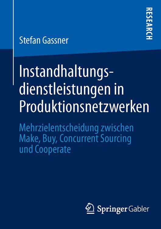 Produktbild: Instandhaltungsdienstleistungen in Produktionsnetzwerken