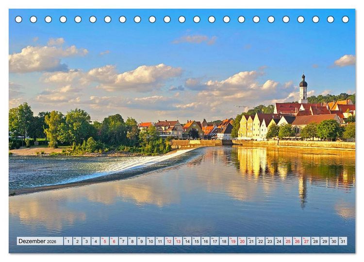 Produktbild: Vom Formarinsee bis Landsberg am Lech - Auf dem Lechradweg (Tischkalender 2026 DIN A5 quer), CALVENDO Monatskalender