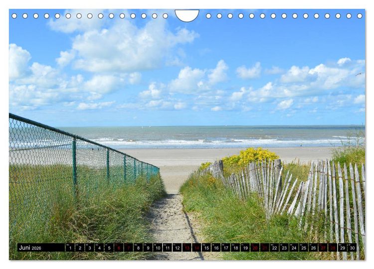 Produktbild: Entlang der Nordseek&uuml;ste (Wandkalender 2026 DIN A4 quer), CALVENDO Monatskalender