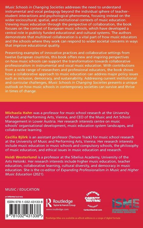 Produktbild: Music Schools in Changing Societies