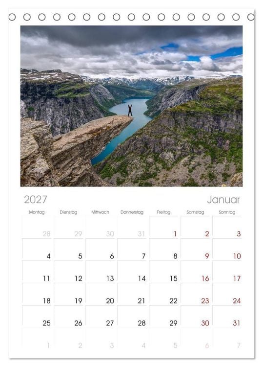 Produktbild: Tischplaner 2027 - Wild, Wild Places (A5 Tischkalender zum Aufstellen) CALVENDO