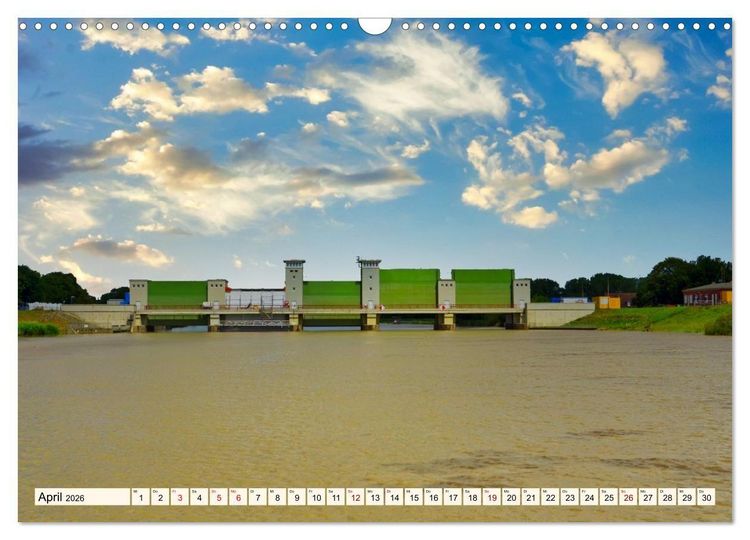 Produktbild: Charmante Stadt - LEER (Wandkalender 2026 DIN A3 quer), CALVENDO Monatskalender
