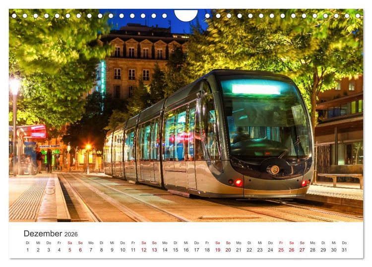 Produktbild: Trams und Stra&szlig;enbahnen (Wandkalender 2026 DIN A4 quer), CALVENDO Monatskalender