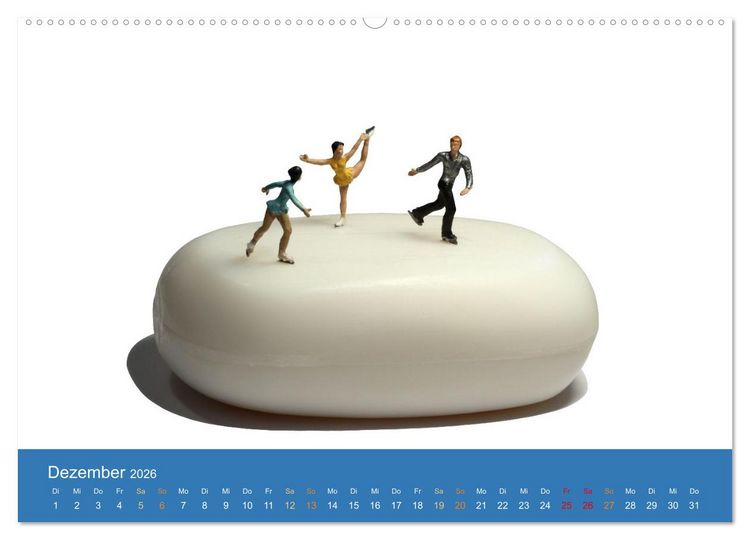 Produktbild: Little Art Sport Kunstkalender (hochwertiger Premium Wandkalender 2026 DIN A2 quer), Kunstdruck in Hochglanz