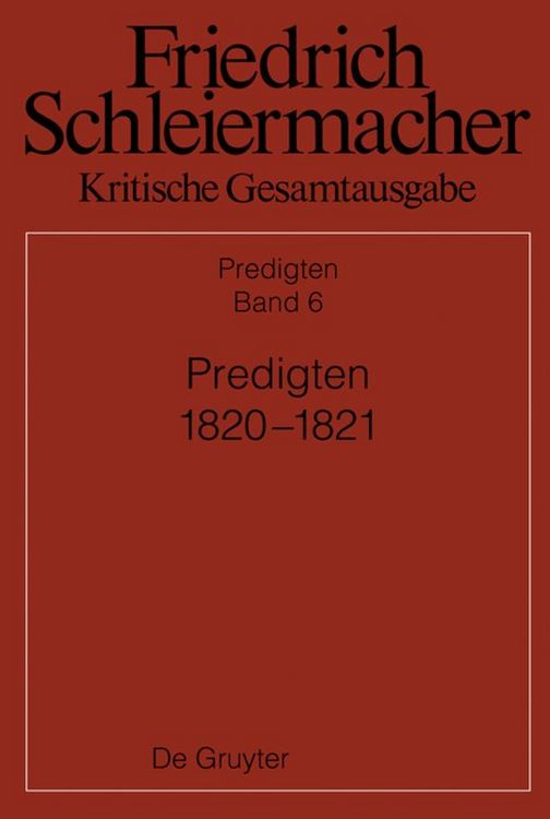 Produktbild: Predigten 1820-1821