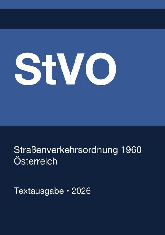 Produktbild: StVo - Stra&szlig;enverkehrsordnung 1960 (&Ouml;sterreich) 2026