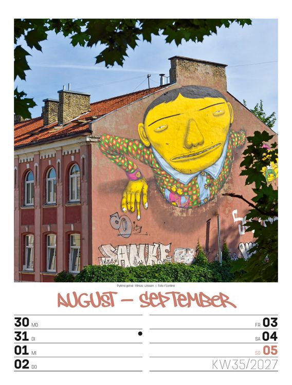 Produktbild: Street Art Wochenplaner Kalender 2027