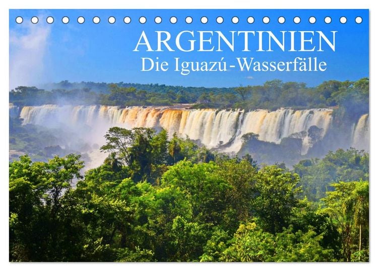 Produktbild: Argentinien. Die Iguaz&uacute;-Wasserf&auml;lle (Tischkalender 2026 DIN A5 quer), CALVENDO Monatskalender