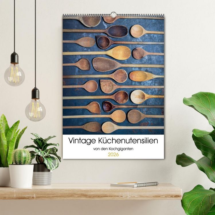Produktbild: Vintage K&uuml;chenutensilien (Wandkalender 2026 DIN A2 hoch), CALVENDO Monatskalender