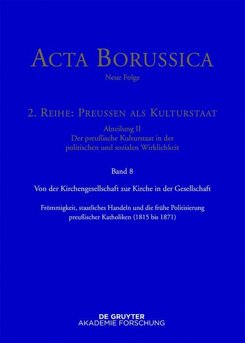 Produktbild: Von der Kirchengesellschaft zur Kirche in der Gesellschaft