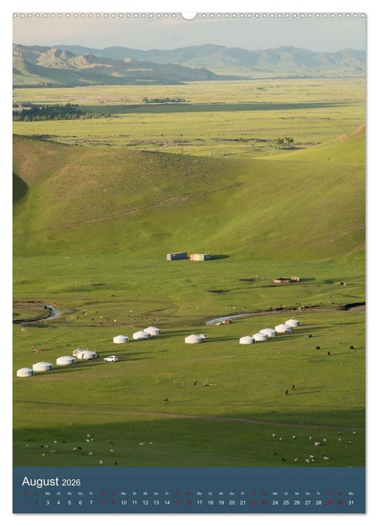 Produktbild: Mongolei - Mensch, Natur und Religion im Einklang (hochwertiger Premium Wandkalender 2026 DIN A2 hoch), Kunstdruck in Hochglanz