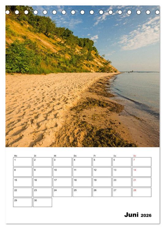 Produktbild: Ostsee. Urlaubsfeeling pur (Tischkalender 2026 DIN A5 hoch), CALVENDO Monatskalender