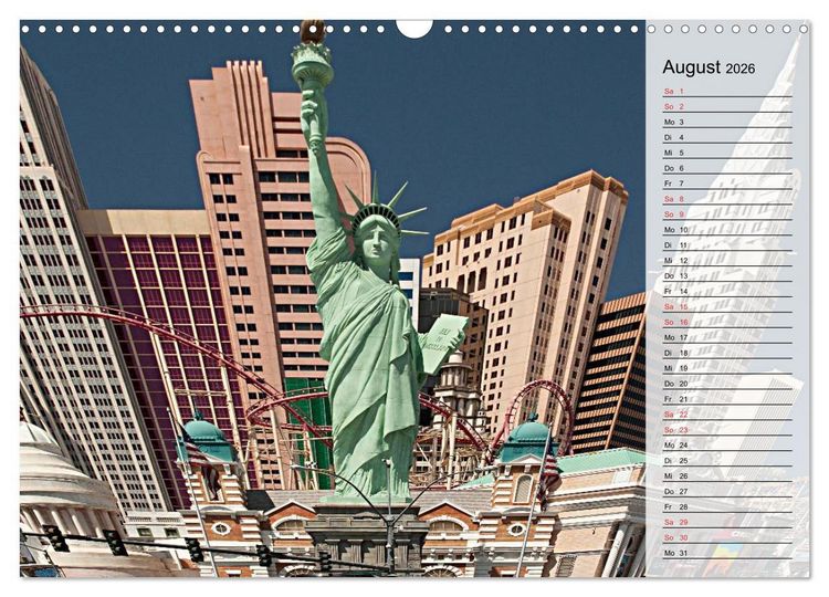 Produktbild: Las Vegas - Die bunte Welt der Casinos (Wandkalender 2026 DIN A3 quer), CALVENDO Monatskalender
