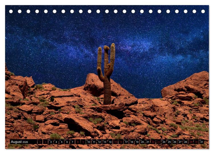 Produktbild: ATACAMA Wunder der Natur (Tischkalender 2026 DIN A5 quer), CALVENDO Monatskalender