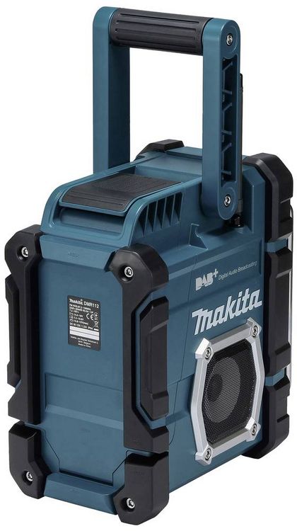 Produktbild: Makita DMR112 Baustellenradio DAB+, UKW AUX, Bluetooth&reg;, USB spritzwassergesch&uuml;tzt T&uuml;rkis, Schwarz