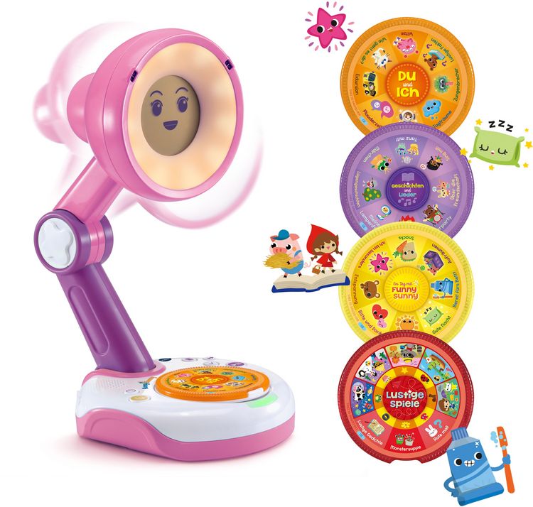 Cefa Toys Funny Sunny – Interaktive Spielzeug-Lampe Für Kinder Ab 3 Jahren, Mit Geschichten, Spielen & Lernaktivitäten
