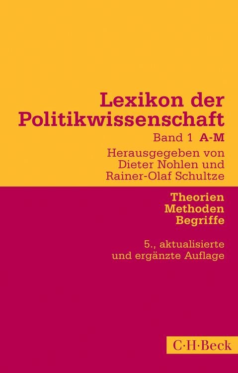 Bild vom Artikel Lexikon der Politikwissenschaft Bd. 1: A-M vom Autor Dieter Nohlen
