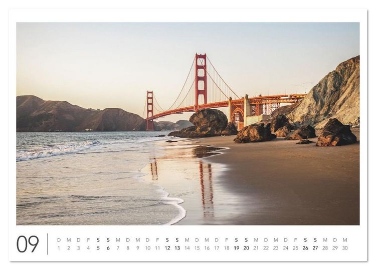 Produktbild: California Highway No. 1 - Die sch&ouml;nste K&uuml;stenstra&szlig;e der USA (Tischkalender 2026 DIN A5 quer), CALVENDO Monatskalender