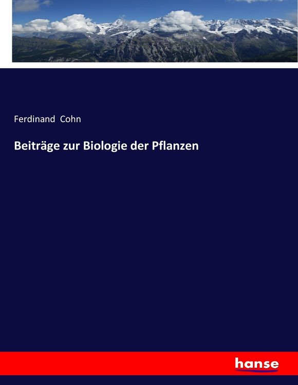 Produktbild: Beitr&auml;ge zur Biologie der Pflanzen