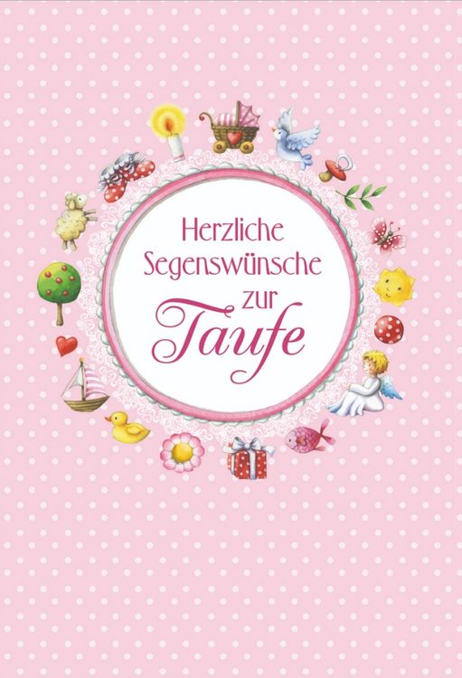 Produktbild: Gru&szlig;karte - Herzliche Segensw&uuml;nsche zur Taufe