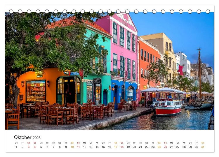 Produktbild: Cura&ccedil;ao - paradiesische Insel in der Karibik (Tischkalender 2026 DIN A5 quer), CALVENDO Monatskalender