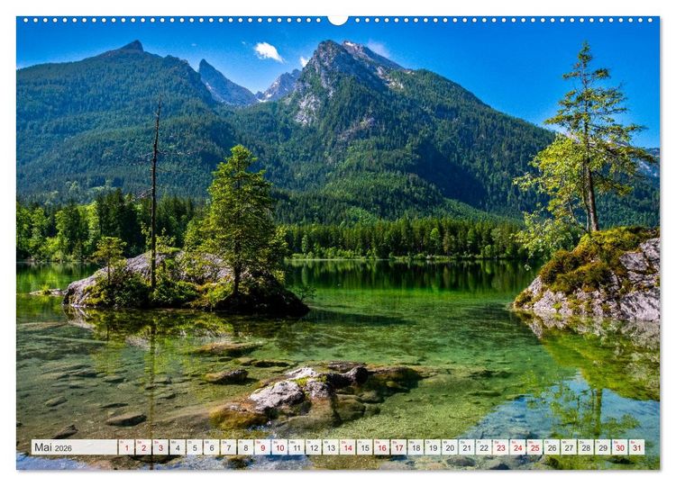 Produktbild: Bayerisches Alpenparadies (hochwertiger Premium Wandkalender 2026 DIN A2 quer), Kunstdruck in Hochglanz