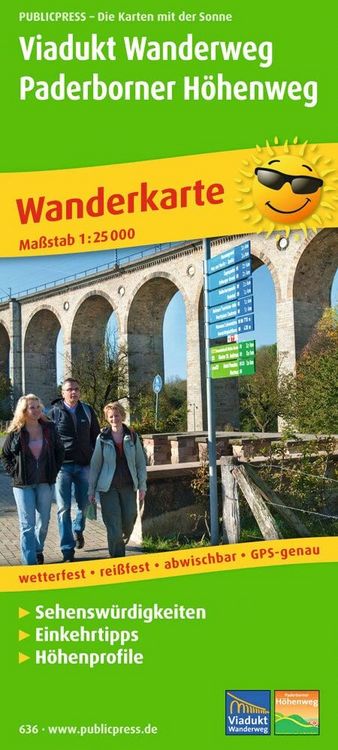 Produktbild: Wanderkarte Viadukt Wanderweg, Paderborner H&ouml;henweg