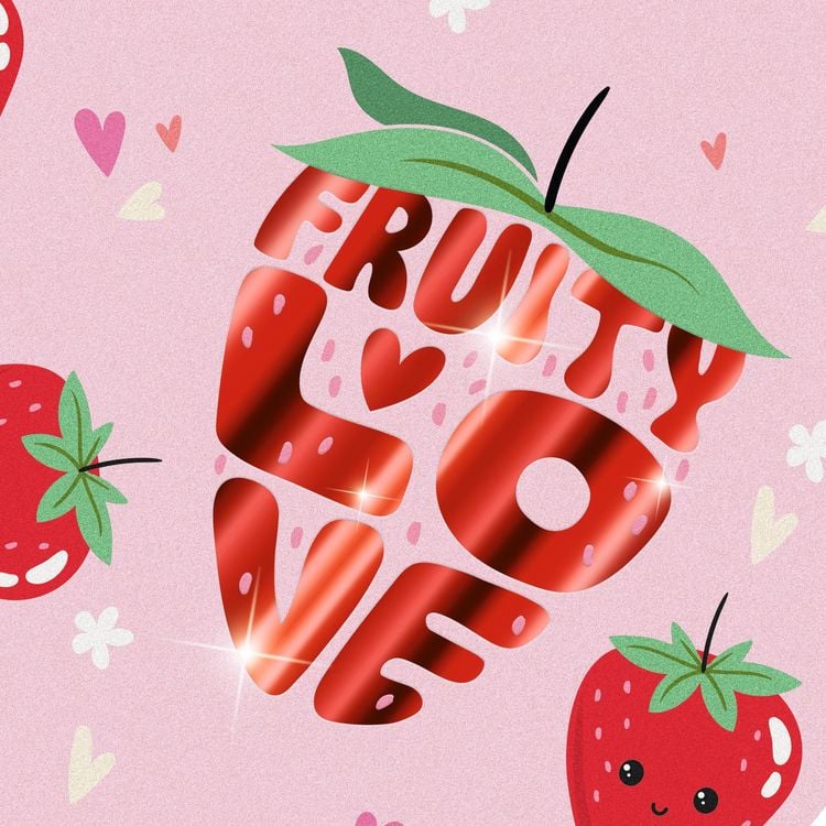 Produktbild: Brunnen Heftbox A4 offen PP Fruity Love