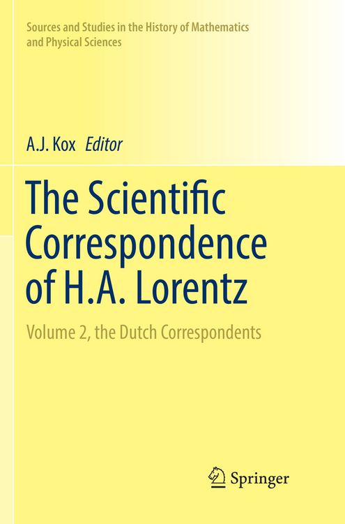 Produktbild: The Scientific Correspondence of H.A. Lorentz