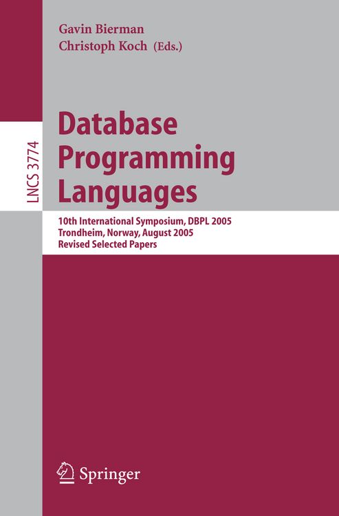 Produktbild: Database Programming Languages