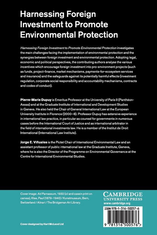 Produktbild: Harnessing Foreign Investment to Promote Environmental Protection