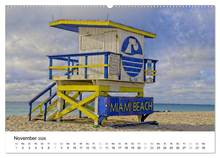 Produktbild: Unter der Sonne Floridas (Wandkalender 2026 DIN A2 quer), CALVENDO Monatskalender