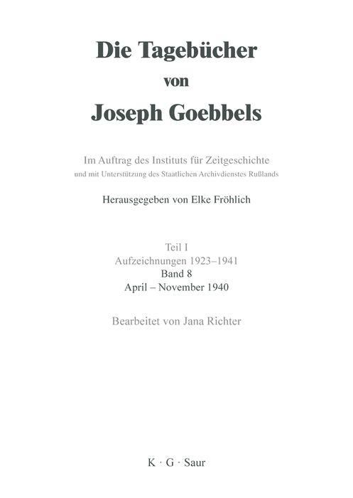 Produktbild: April - November 1940
