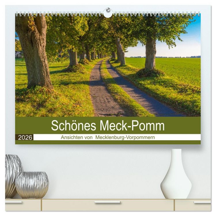 Produktbild: Sch&ouml;nes Meck-Pomm (hochwertiger Premium Wandkalender 2026 DIN A2 quer), Kunstdruck in Hochglanz