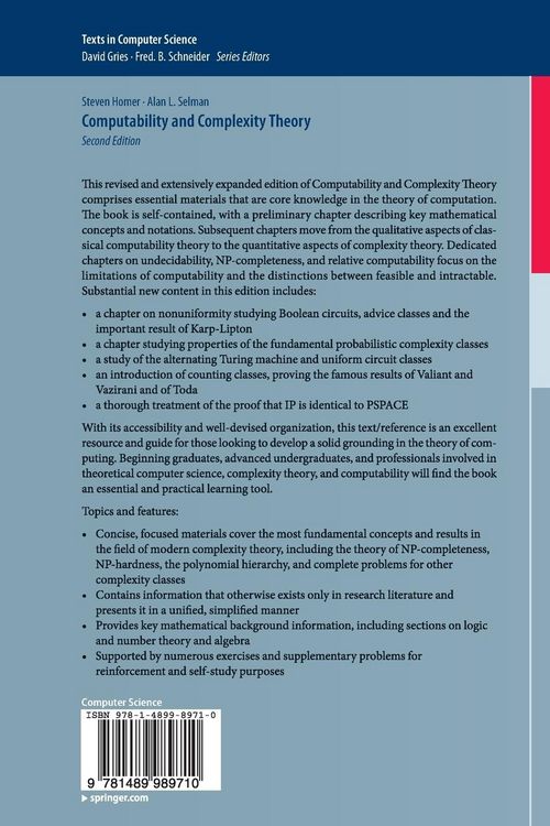 Produktbild: Computability and Complexity Theory