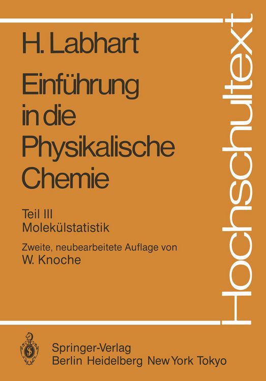 Produktbild: Einf&uuml;hrung in die Physikalische Chemie