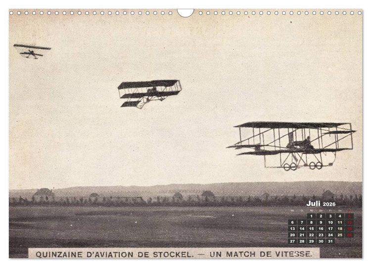 Produktbild: Doppeldecker entdeckt auf historischen Postkarten (Wandkalender 2026 DIN A3 quer), CALVENDO Monatskalender