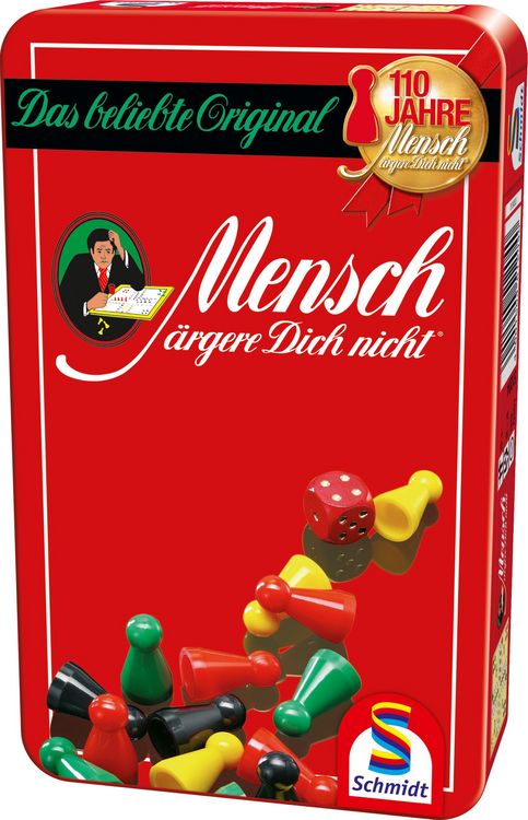Produktbild: Mensch &auml;rgere Dich nicht. Kleine Ausgabe in Blechdose